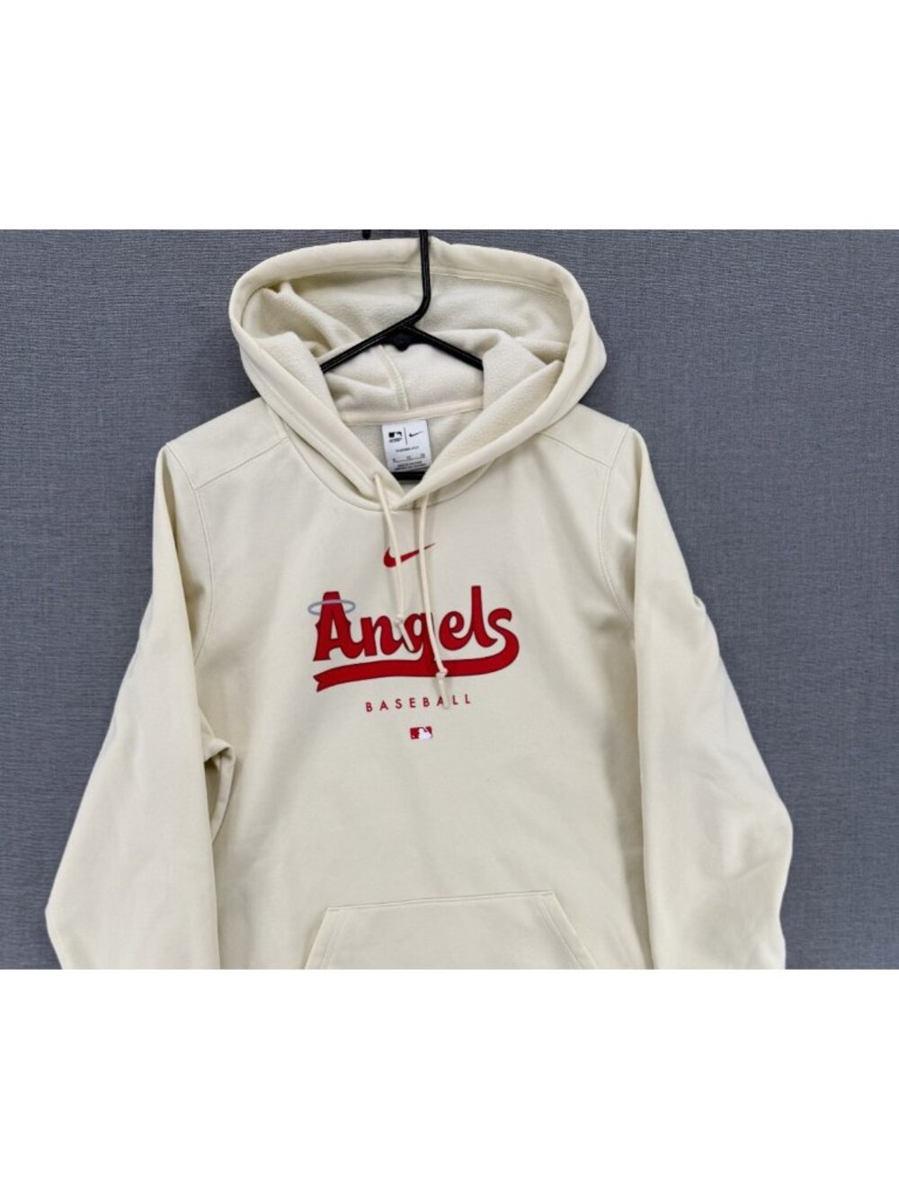 Nike Los Angeles Angels MLB City Connect Hoodie Sweatshirt Mens XL Cream Fleece